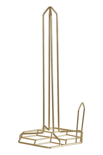 Vertex Kitchen Roll Holder With Matte Gold Finish