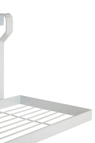 Sorello White Iron Single Shelf Storage Rack
