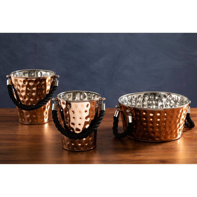 Miressa Small Copper Finish Party Bucket