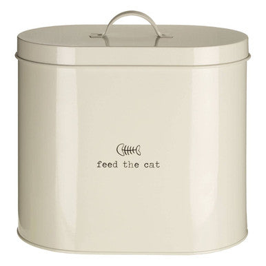 Adore Pets 6.5Ltr Cream Cat Food Storage Bin with Scoop