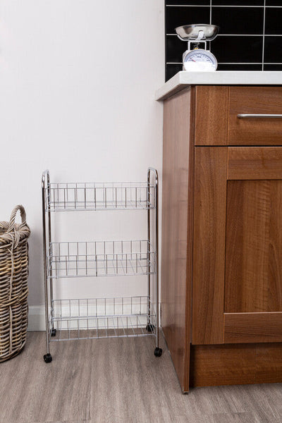 Franco Chrome 3 Tier Storage Cart