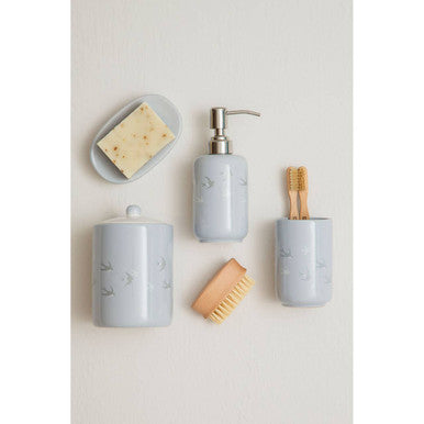 Swift Light Blue Bird Design Canister
