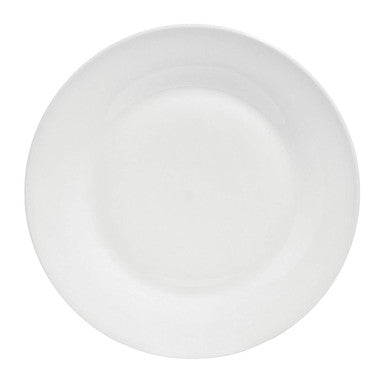 Elmira 16Pc White Porcelain Coupe Dinner Set