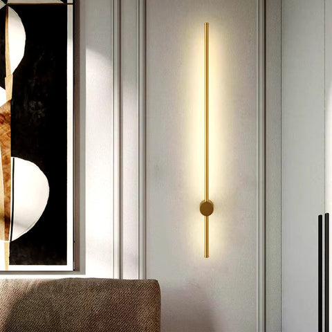 LED Gold Wall Light - Warm Modern Bedroom Lounge Lamp - Degrees