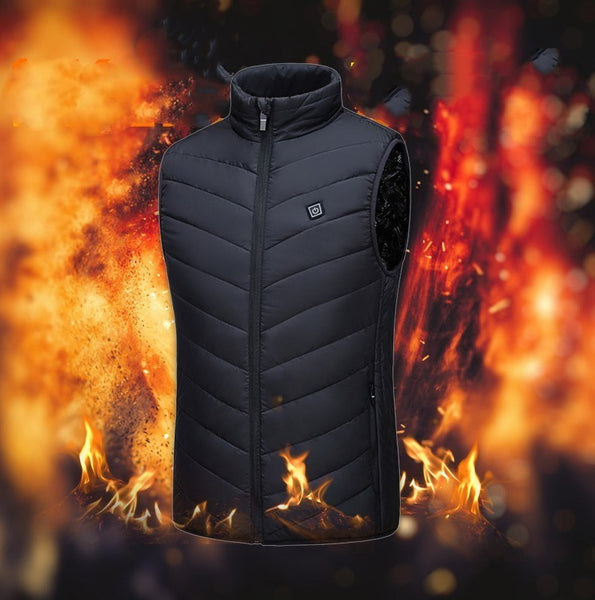 USB interface smart heating heated vest for men and women