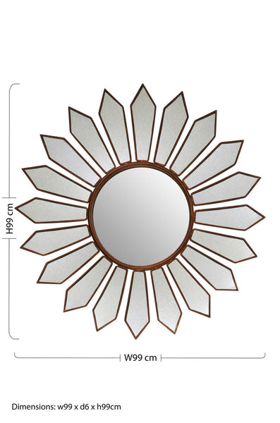 Verona Petal Wall Mirror
