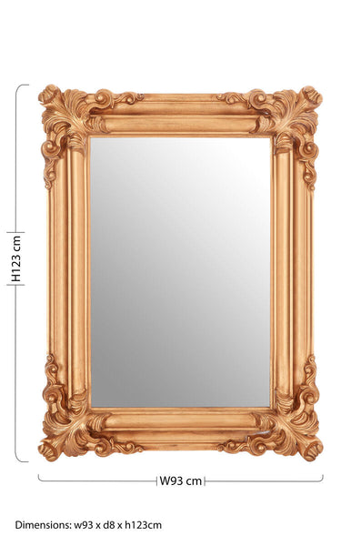 Georgia Gold Frame Wall Mirror