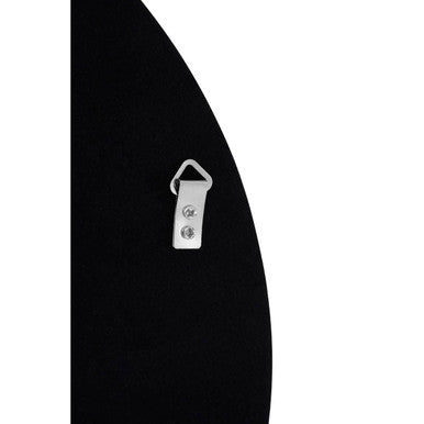 Athena Round Large Black Wall Mirror