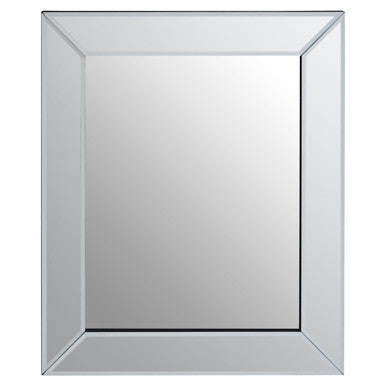 Sana Small Rectangular Wall Mirror with Bevelled Frame