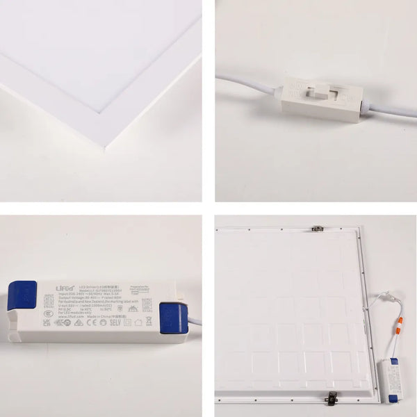 1200x600 Luminous Switch 3CCT LED Panel Light 2x4ft 60W