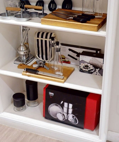 Luca Black Steel and Glass Storage Jar - 800ml