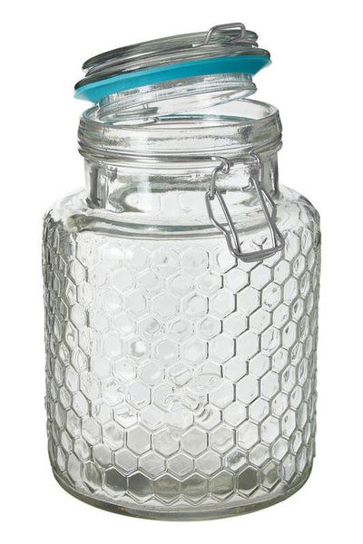 Apiary Blue Seal Small Glass Jar