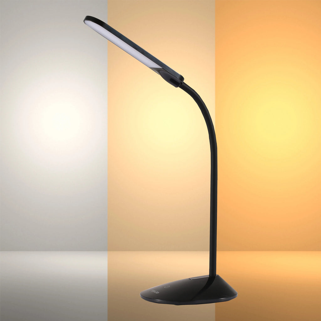 Erdy Goose Neck Black LED Desk Lamp