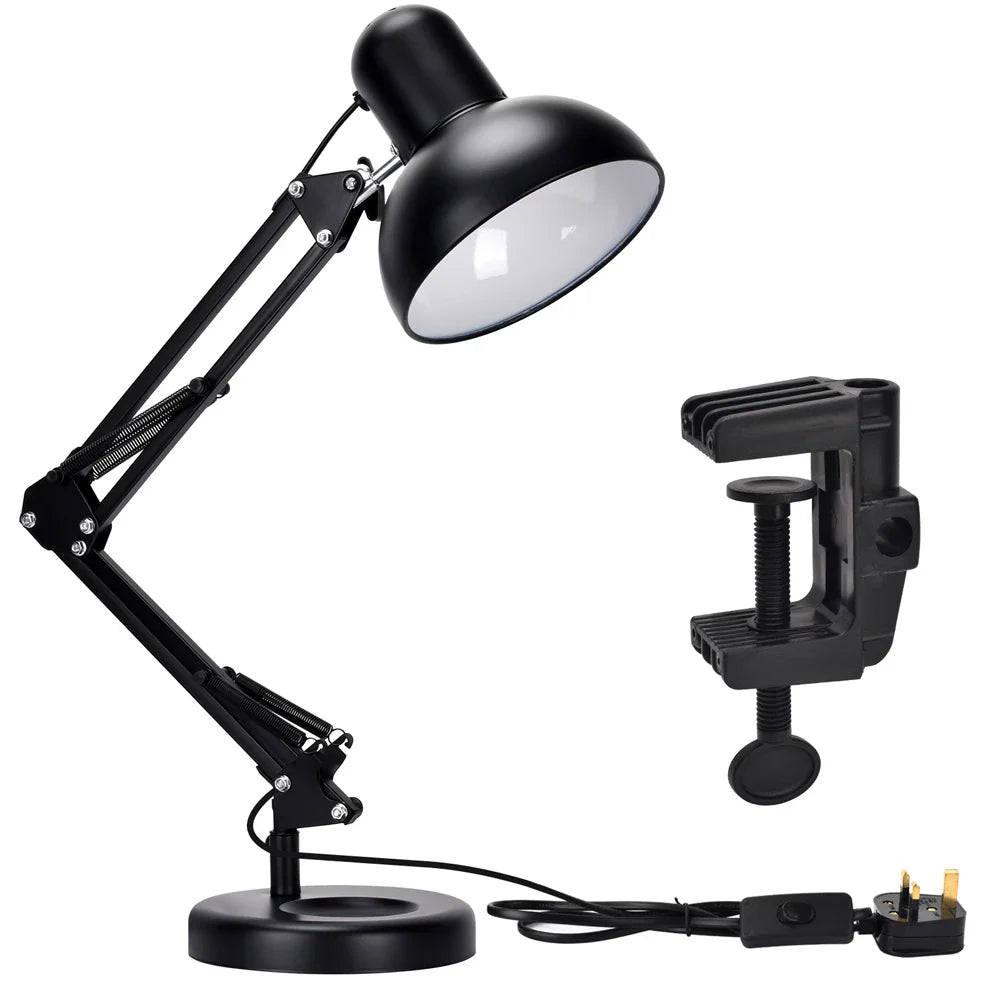 Atlas Architect Swing Arm Desk Lamp with C-Clamp E27
