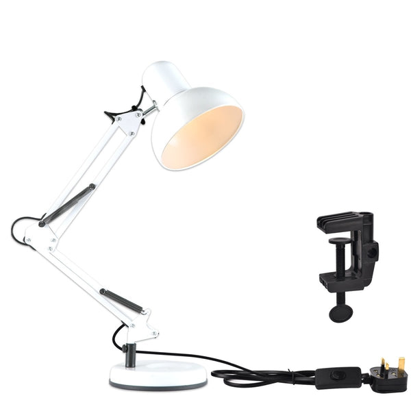 Atlas Architect Swing Arm Desk Lamp with C-Clamp E27