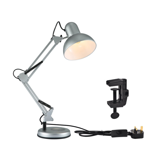 Atlas Architect Swing Arm Desk Lamp with C-Clamp E27