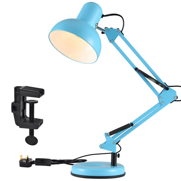 Atlas Architect Swing Arm Desk Lamp with C-Clamp E27