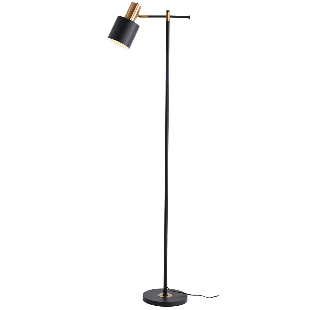 Nordic Pole Reading Floor Lamp Black Gold