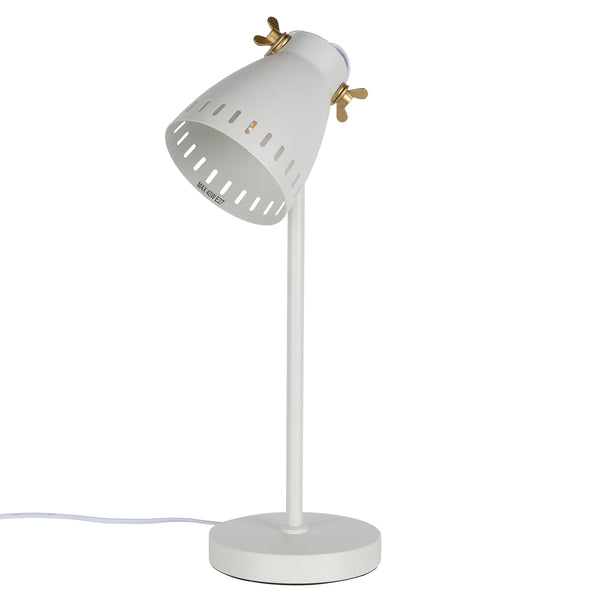 Retro Desk Lamp with Brass Accents