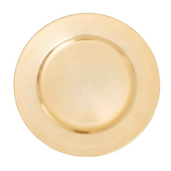 Dia Flat Gold Charger Plate