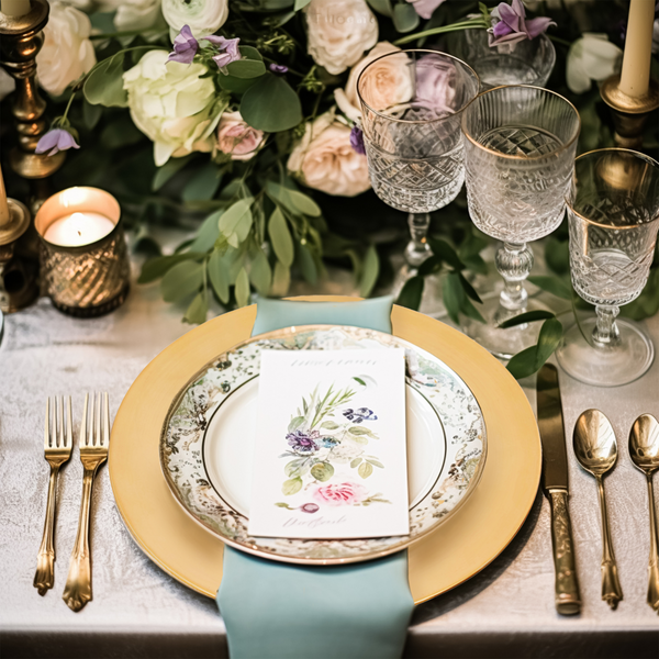 Dia Flat Gold Charger Plate