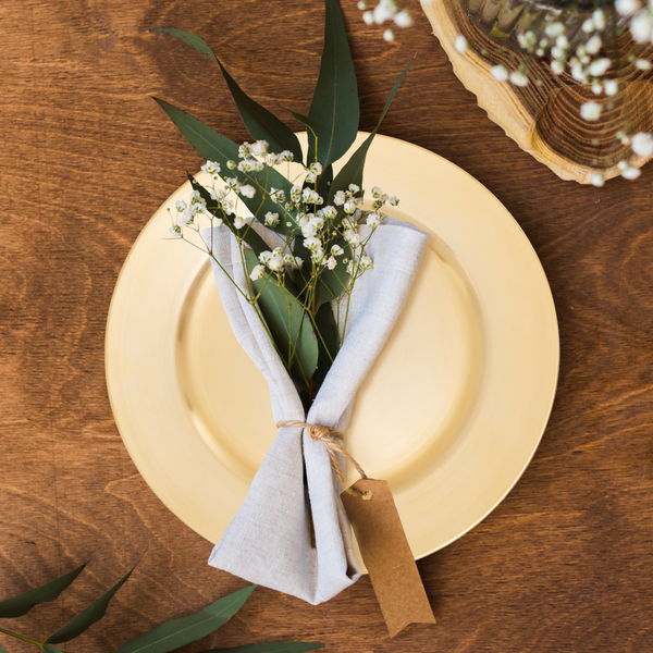 Dia Flat Gold Charger Plate
