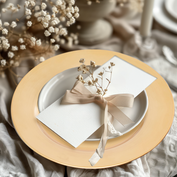 Dia Flat Gold Charger Plate