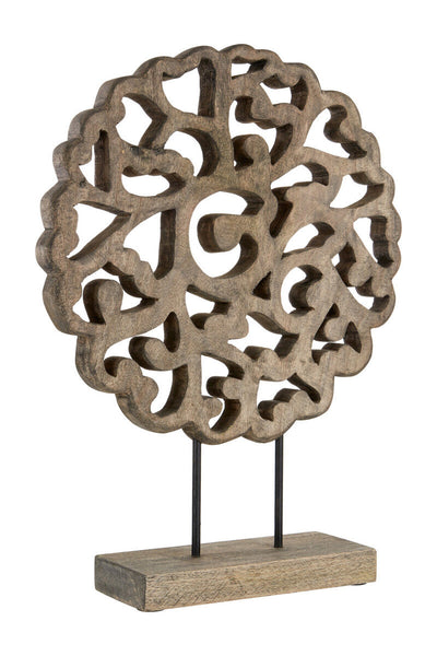 Fausto Mango Wood Carved Wooden Sculpture