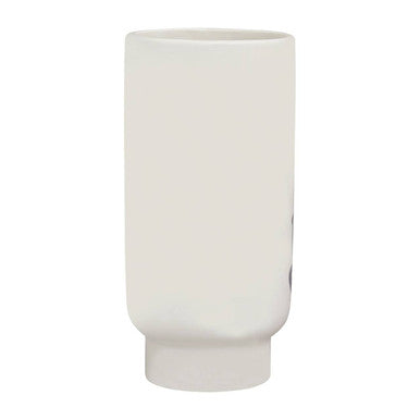 Viso Small Black And White Face Vase