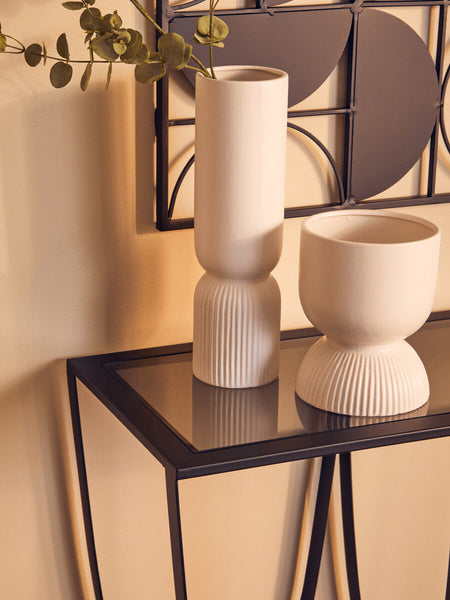 Fia White Vase