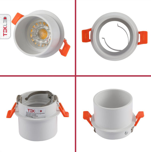 Low Glare Diecast Aluminium Fixed Downlight GU10 Fitting