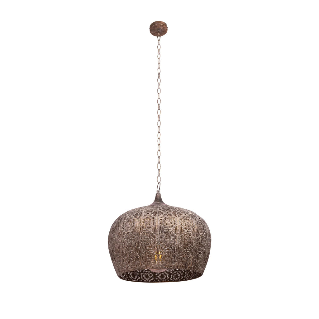 Antique Brass or Brown Gold Moroccan Style Dome Pendant Ceiling Light E27
