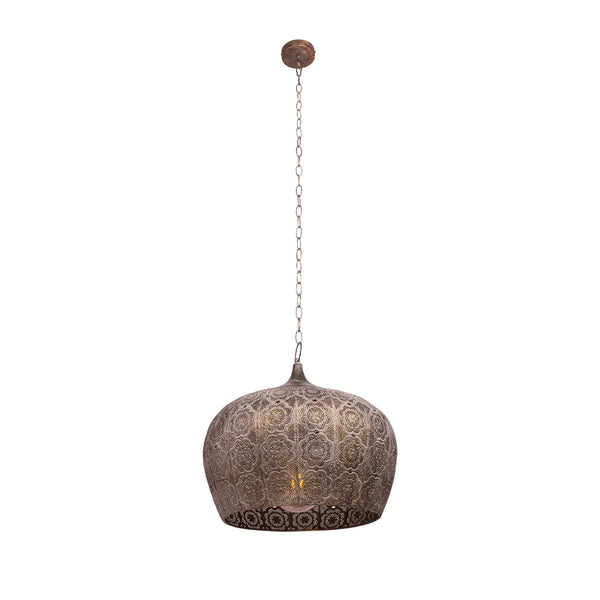 Antique Brass or Brown Gold Moroccan Style Dome Pendant Ceiling Light E27