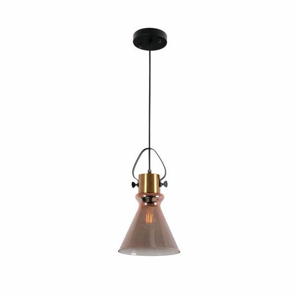 Bronze Gradient Glass Funnel Dome Globe Pendant Ceiling Light E27