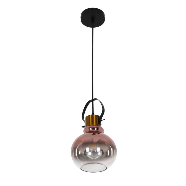 Bronze Gradient Glass Funnel Dome Globe Pendant Ceiling Light E27