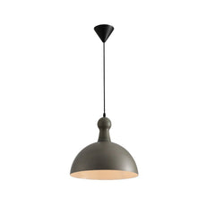 Antique Grey Brass Dome Metal Pendant Ceiling Light with E27 Fitting D380
