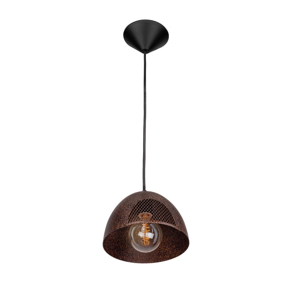 Rusty Brown Metal Dome Pendant Ceiling Light E27