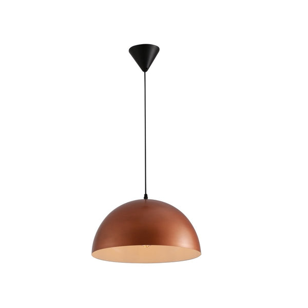 Dome Copper or Brass Finish Metal Pendant Ceiling Light E27 Fitting