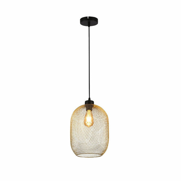Mesh Cage Lantern Metal Pendant Ceiling Light E27