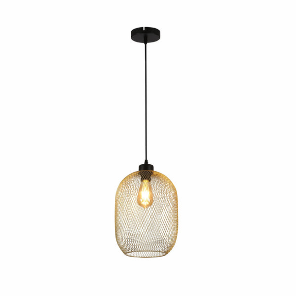 Mesh Cage Lantern Metal Pendant Ceiling Light E27