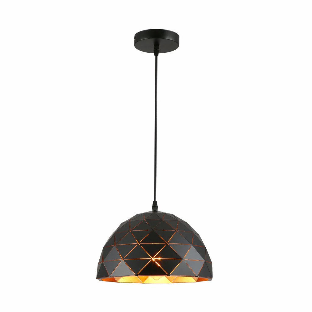 Triangle Laser Cut Metal Dome Pendant Ceiling Light E27