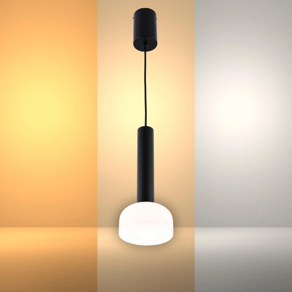 Minimalist Cylindrical LED Pendant Light - 8W, 3CCT, 340mm Length