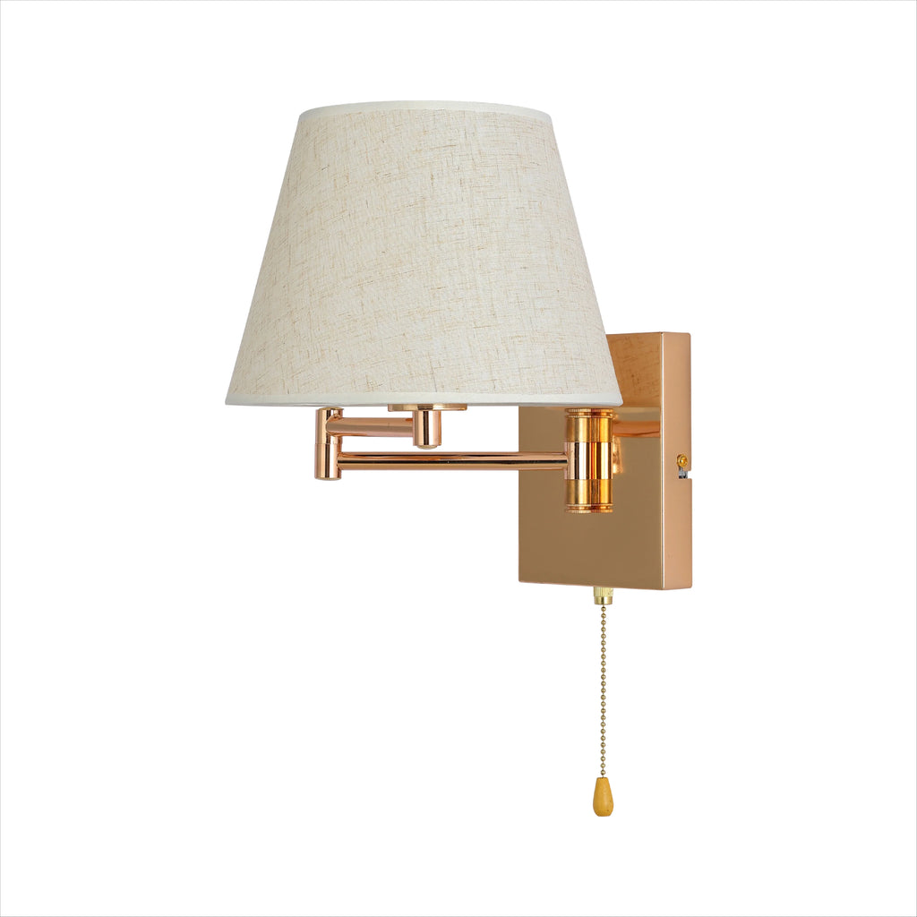 Metal Swing Arm Frustum Wall Light with Pull Down Switch