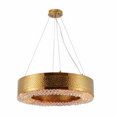 Ball Crystal Gold Metal Chandelier Ceiling Light E14 Round or Island