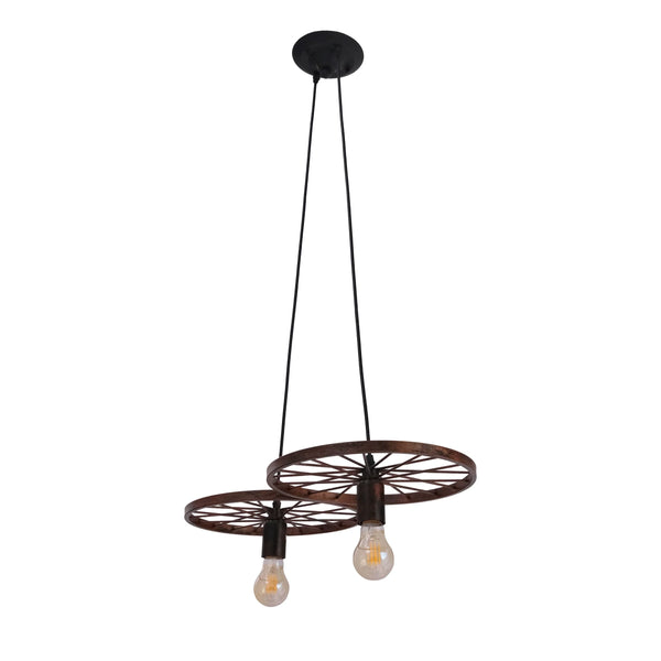 Vintage Industrial Wagon Wheel Chandelier Pendant Ceiling Light E27