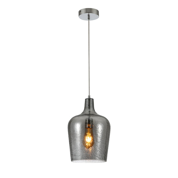 Vase Silhouette Textured Schoolhouse Pendant Ceiling Light