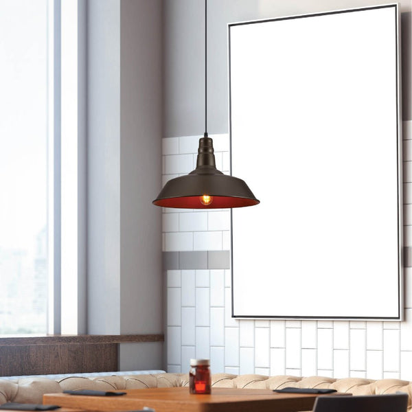 Step Industrial Caged Metal Ceiling Pendant Light E27 Fitting