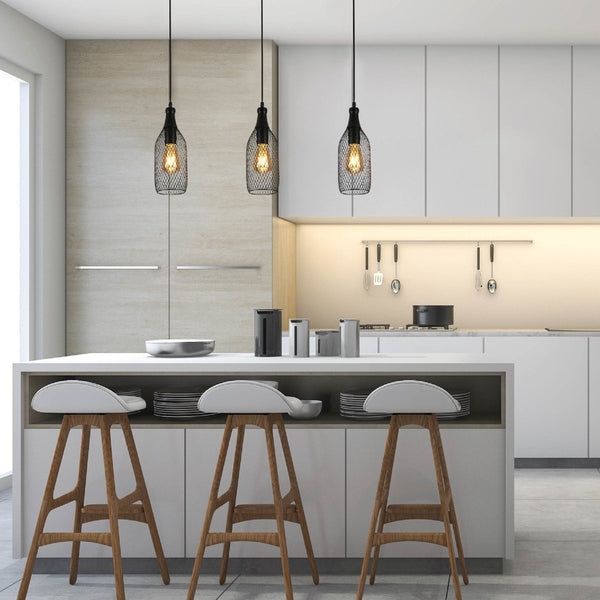 Wire Mesh Industrial Dome Pendant Ceiling Light E27