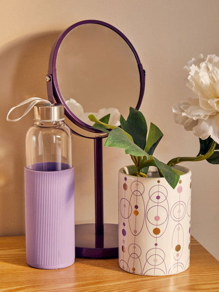Purple Swivel Mirror