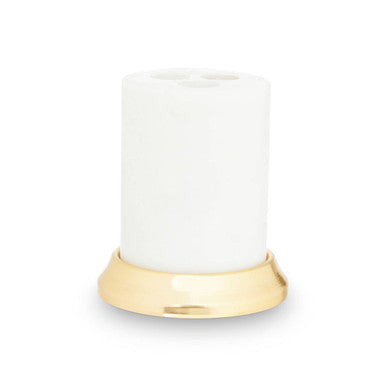 Mako White Marble Toothbrush Holder